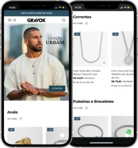 Perfil da Gravok no Instagram, cliente da Transcend E-commerce