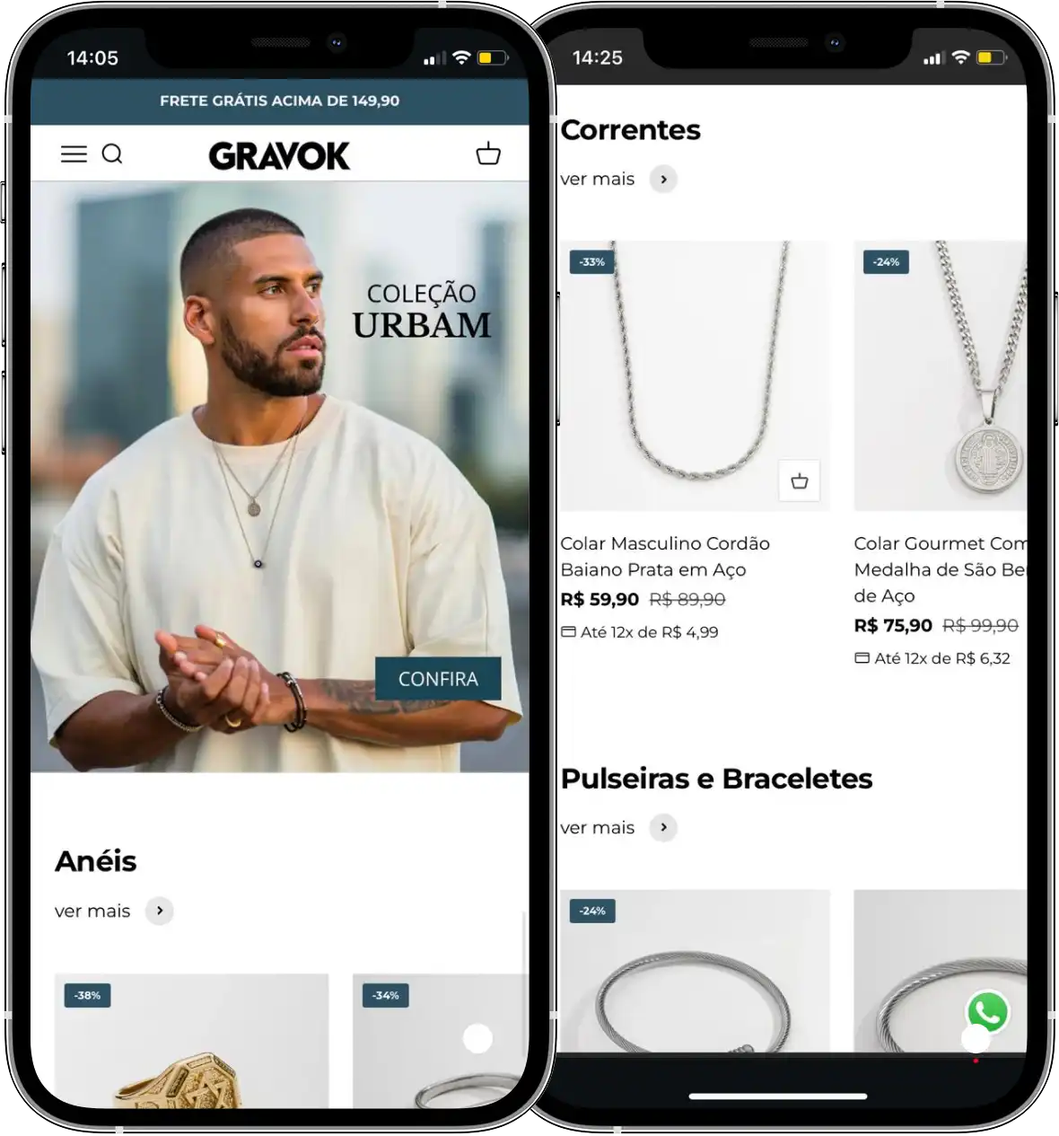 Perfil da Gravok no Instagram, cliente da Transcend E-commerce