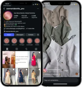 Perfil da Use Maria Bonita no Instagram, cliente da Transcend E-commerce