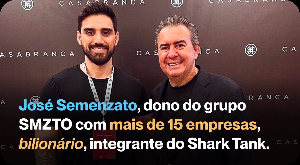 William Oliveira com José Semenzato