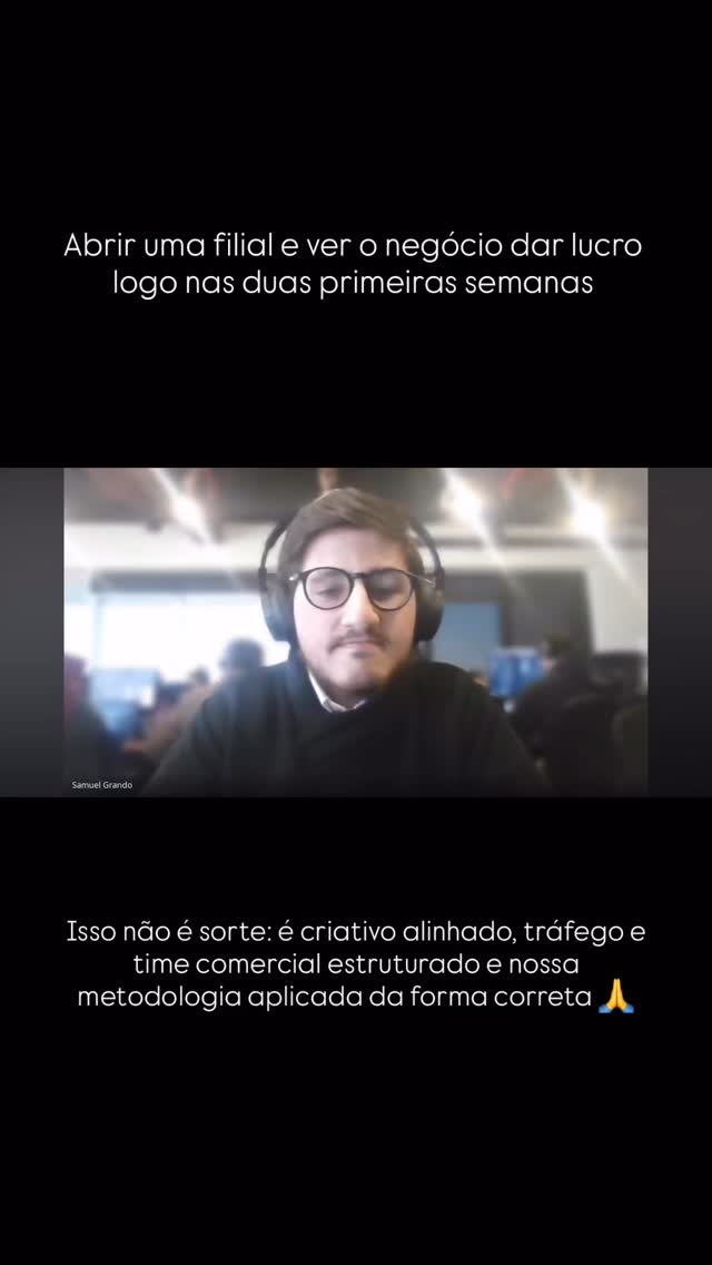 Abriu uma filial