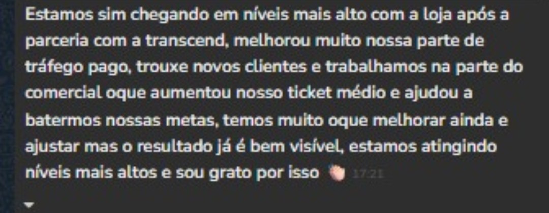 Print de conversa com Trajjoº